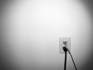 The replacement of electrical outlet